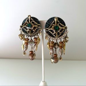 Vintage Statement Chandelier Earrings